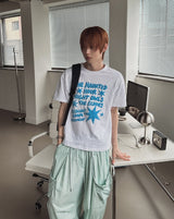 ハウンド スター レタリング オーバー ショートスリーブ Tシャツ