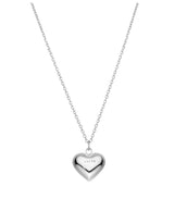[925 silver] Un.silver.165 / full heart necklace (12mm)(シルバー)