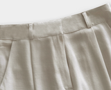 [Lè made] Lè made サマーリネンワイドスラックス / 3 colors