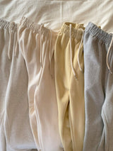 [Wool fleece] Eggdon string two-way pants
