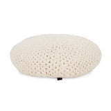 Heart Chain Crochet Beret / Beige