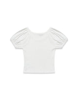ドットパフTシャツ (ホワイト)