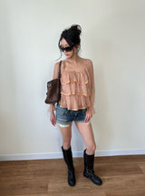 fairy ruffle blouse