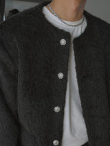 [Premium] ASCLO Hairy Tweed Jacket (2color)