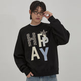 HAPPY Patchwork Sweatshirt