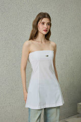 KITTEN MINI DRESS / WHITE