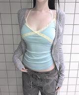 シュガー レース スリーブレス (4colors)