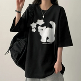 TUMI STAR キャットオーバーフィットショートスリーブTシャツ