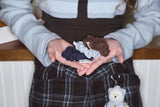[3 set] Pommy Berry Scrunchie (Blue)