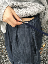 Multi-pocket non-fade shirring cargo pants (2c)