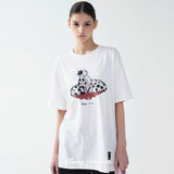 DISNEY ROSE CRUELLA PRINTING TOP_BLACK