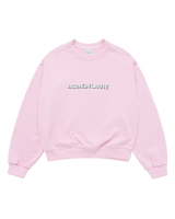 25FW WOMAN ラウンドフォントレタリングクロップスウェット ライトピンク