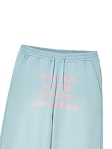 WASHED WIDE SWEATPANTS LIGHT BLUE