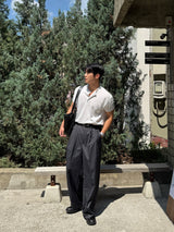 Deli ヘンリーネック半袖Tシャツ