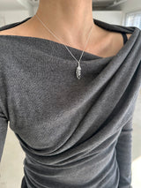 [925silver] Leaf necklace