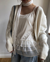 Peron Layered Knit Bolero Cardigan & Sleeveless Set