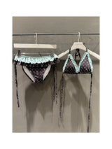 [summer item] moe frill dot bikini (2color)