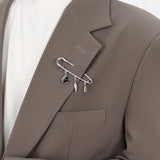 Men's シンプルクローズピンブローチ_CLEF シングルブローチ