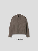Layered Fall Cropped Check Shirt 3COLOR