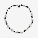 White Chips Knot Necklace