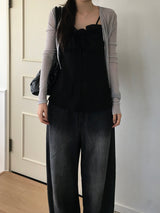 Lua see-through V-neck cardigan (5 colors)