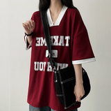 Take color matching line short sleeve
