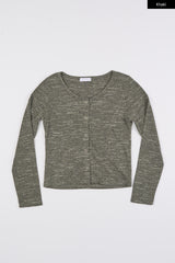 Vanilla slab snap cardigan
