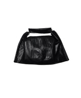 LEATHER TRANSFOAM BAG-BLACK