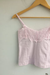 soft lace sleeveless shirt