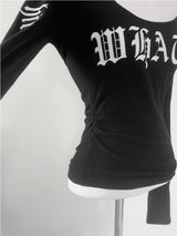 Finchro Lettering Cross Top (black)