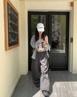 Patch nylon pants