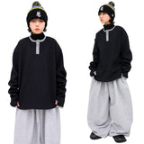 Henley neck napping warmer long-sleeve t-shirt
