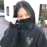MOEL METAL LOGO HEART PATCH MUSTANG JACKET