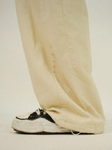 AN Washing Cotton Peach Balloon Wide Pants