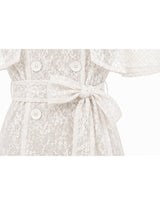 [PRE-FALL] [ATELIER] ミア フローラルレース ケープ ダブルボタンジャケット アイボリー