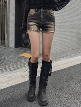 ボアスパンウォッシングショートパンツ