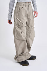 Curve pocket ham strap pants