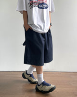 Add Stripe Bermuda Denim Pants