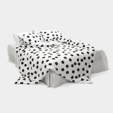 Black Flower Duvet Cover - K size
