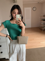 [SHOPPERMADE] Square Raglan Short Sleeve T-Shirt (6color)