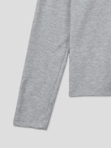 Chewy Waffle Crop Long Sleeve