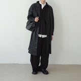 stripe curved wide slacks