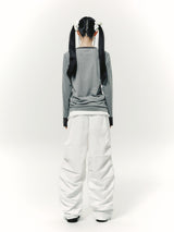 TUCK PANTS WHITE