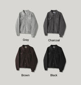 [F/W] Wool padding knit trucker jacket(4color)