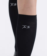 THETIS EMBROIDERY SOCKS_TT6S712BK