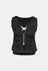 Crescent Frill Sleeveless Top