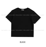 [U-BASIC] オリーブラッシュドラウンドクロップショートスリーブ