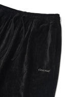 Women’s Semi Bootcut Velvet Banding Pants Black