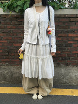 Volume Wide Banding Pants
