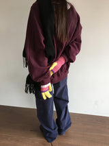 ピンリベットストレートパンツ (2color)